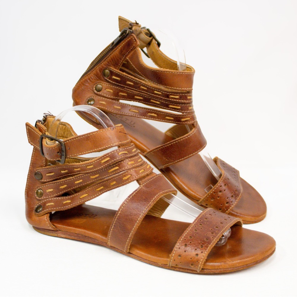 Bed Stu Artemis Leather Sandals in Tan Rustic Size 10 - Picture 2 of 12